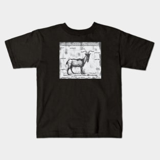 Basic Goat Anatomy Kids T-Shirt